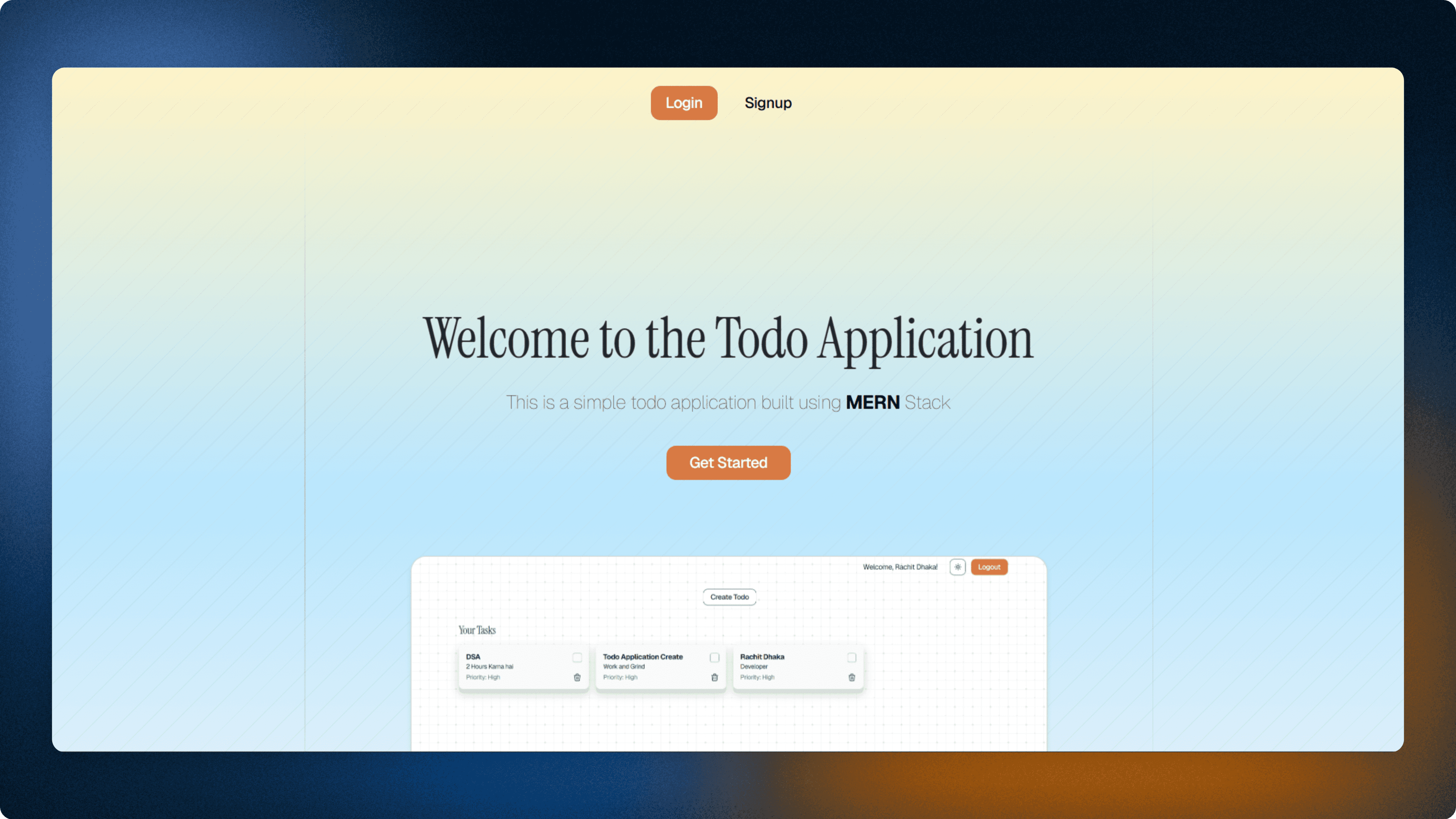 Todo Application Project Image