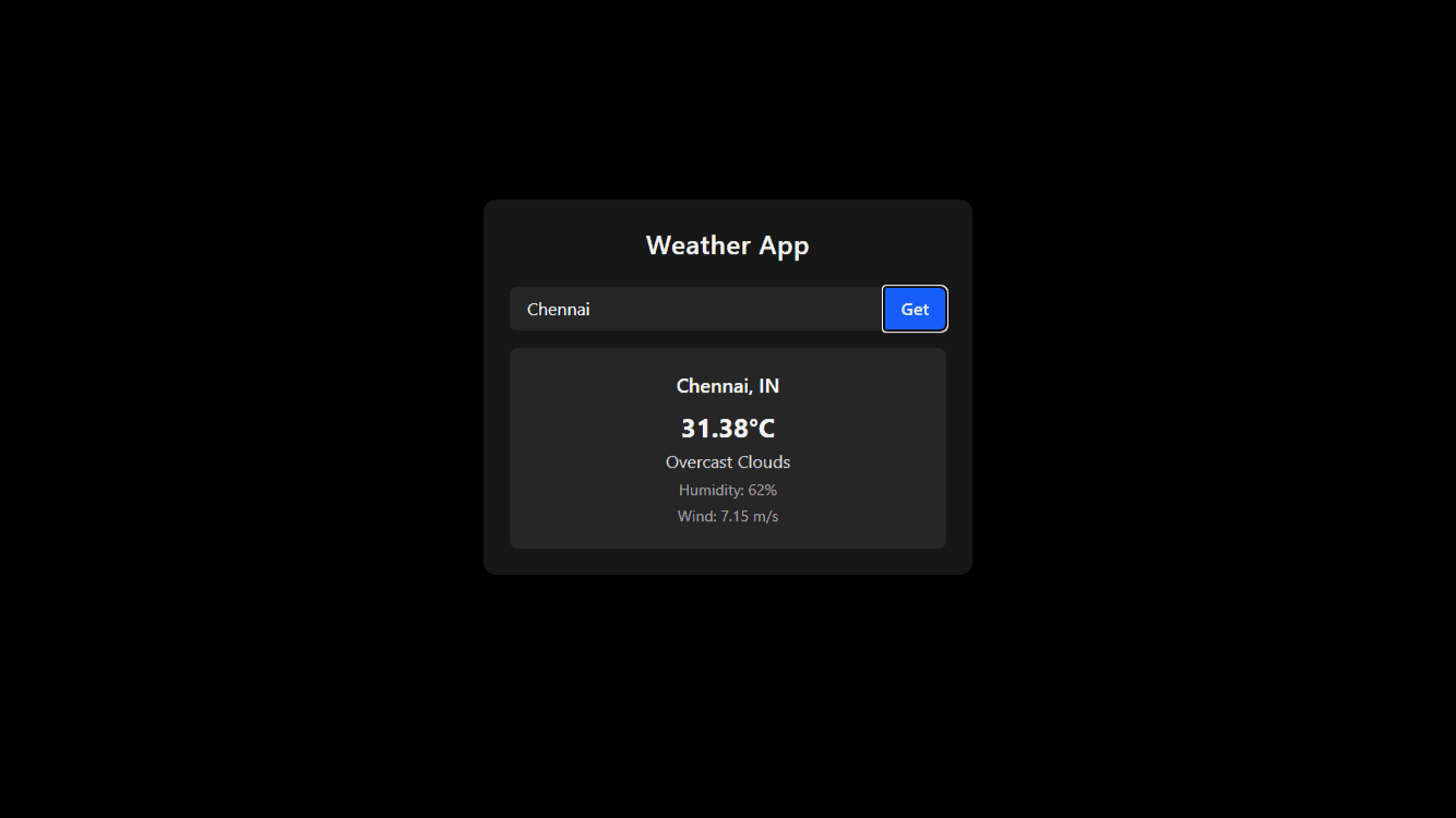 Weather App Project Image